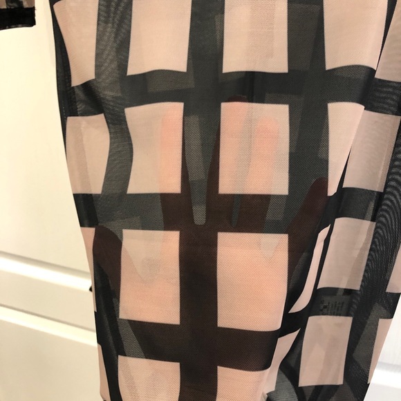 See through checkered bodycon dress - Picture 2 of 2